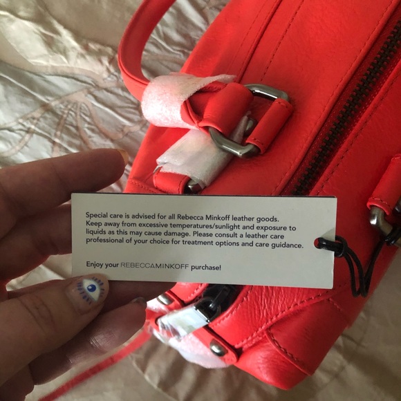 Rebecca Minkoff MAB Mini Handbag - Hot Red leather - Picture 6 of 9